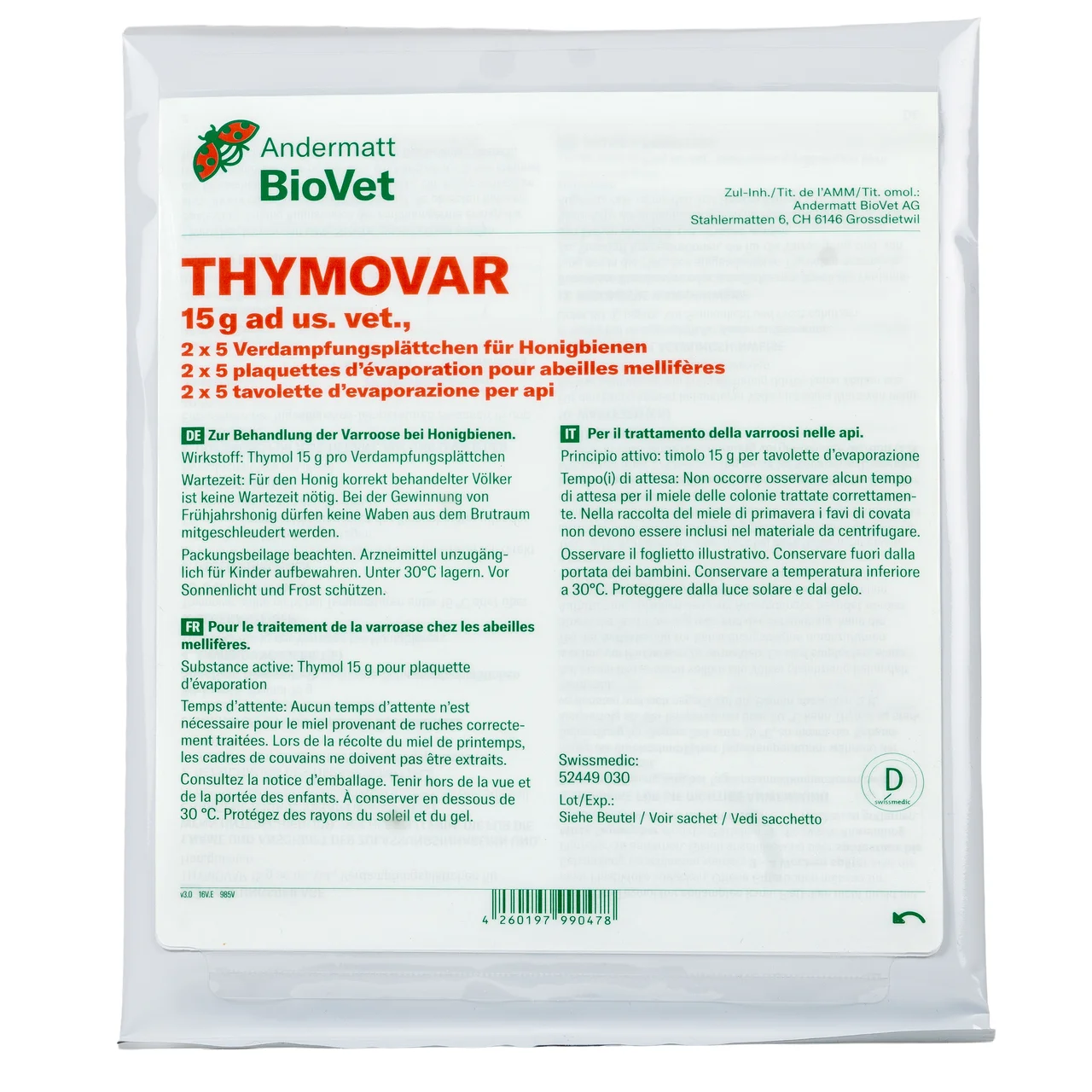 Thymovar 10er CH | © Andermatt BioVet AG