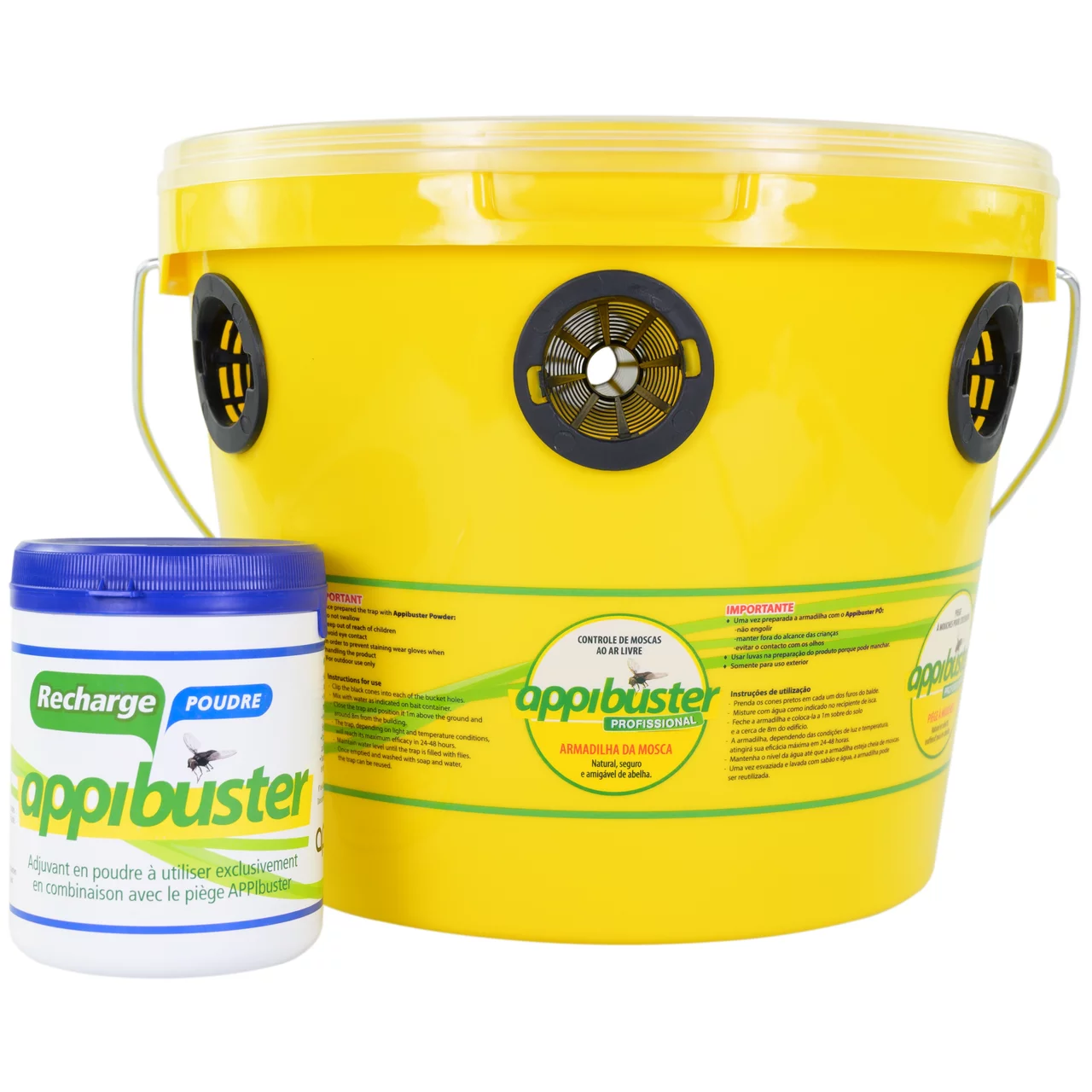 Appibuster Fliegenfalle Gruppenbild | © Andermatt BioVet AG