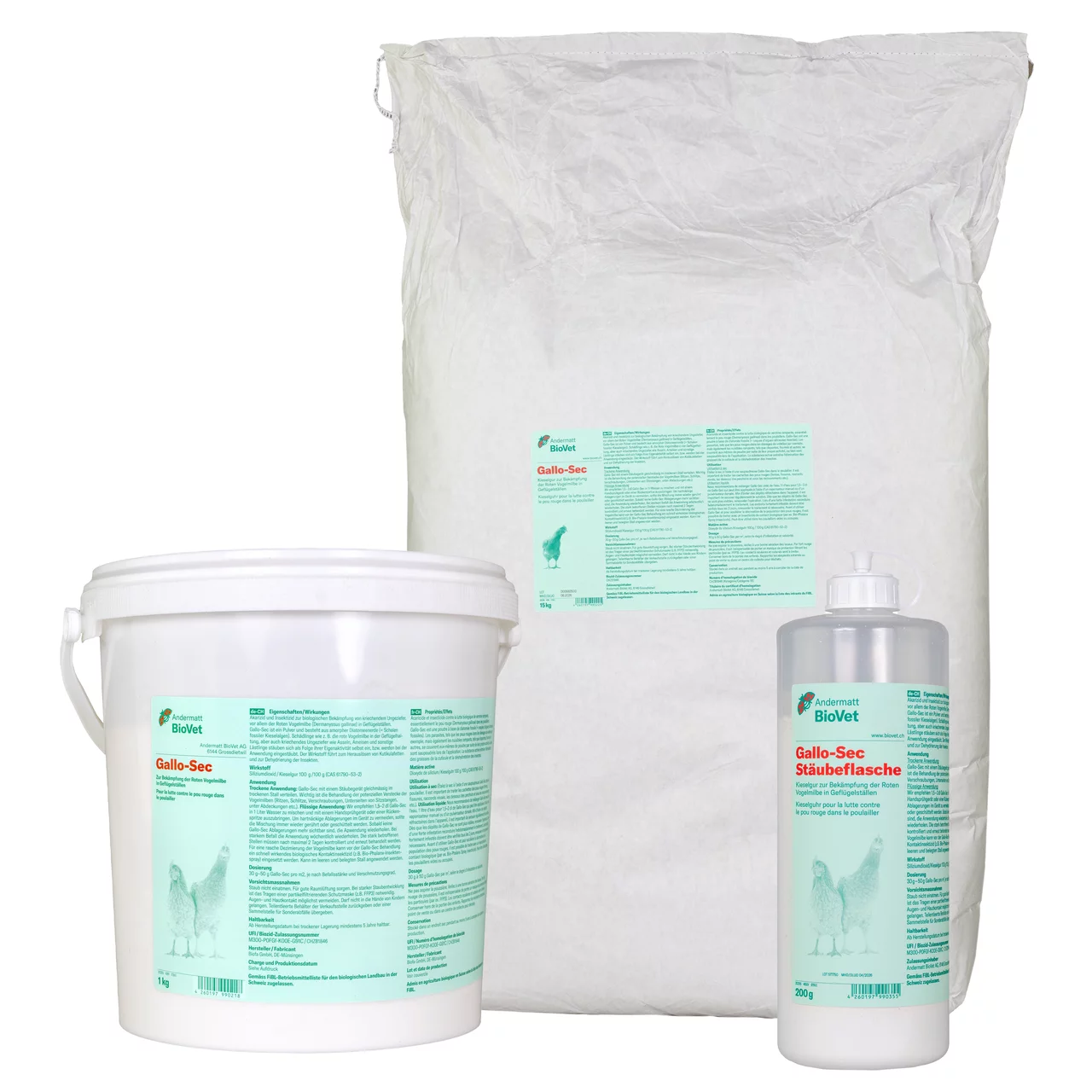 Gallo Sec Kieselgurpulver  | © Andermatt BioVet AG