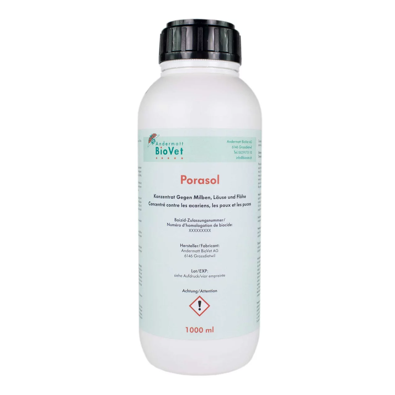 Porasol Konzentrat 1 Liter | © Andermatt BioVet AG