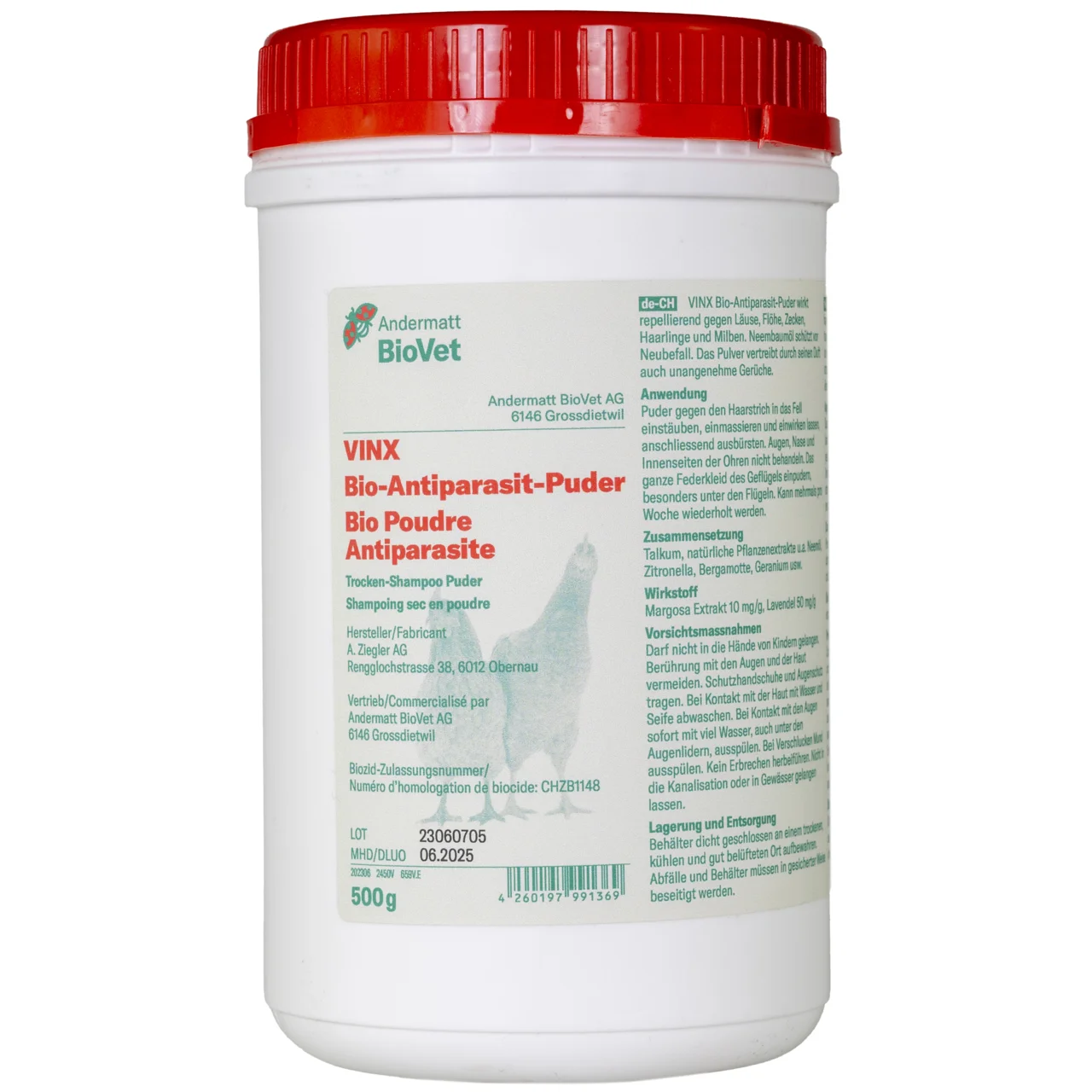 Vinx Bio-Antiparasit Puder 500g | © Andermatt BioVet AG